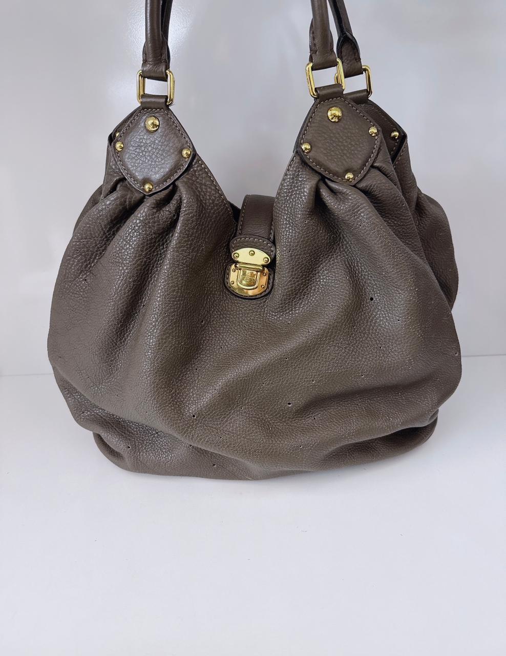 ELEPHANT MONOGRAM MAHINA LEATHER L BAG