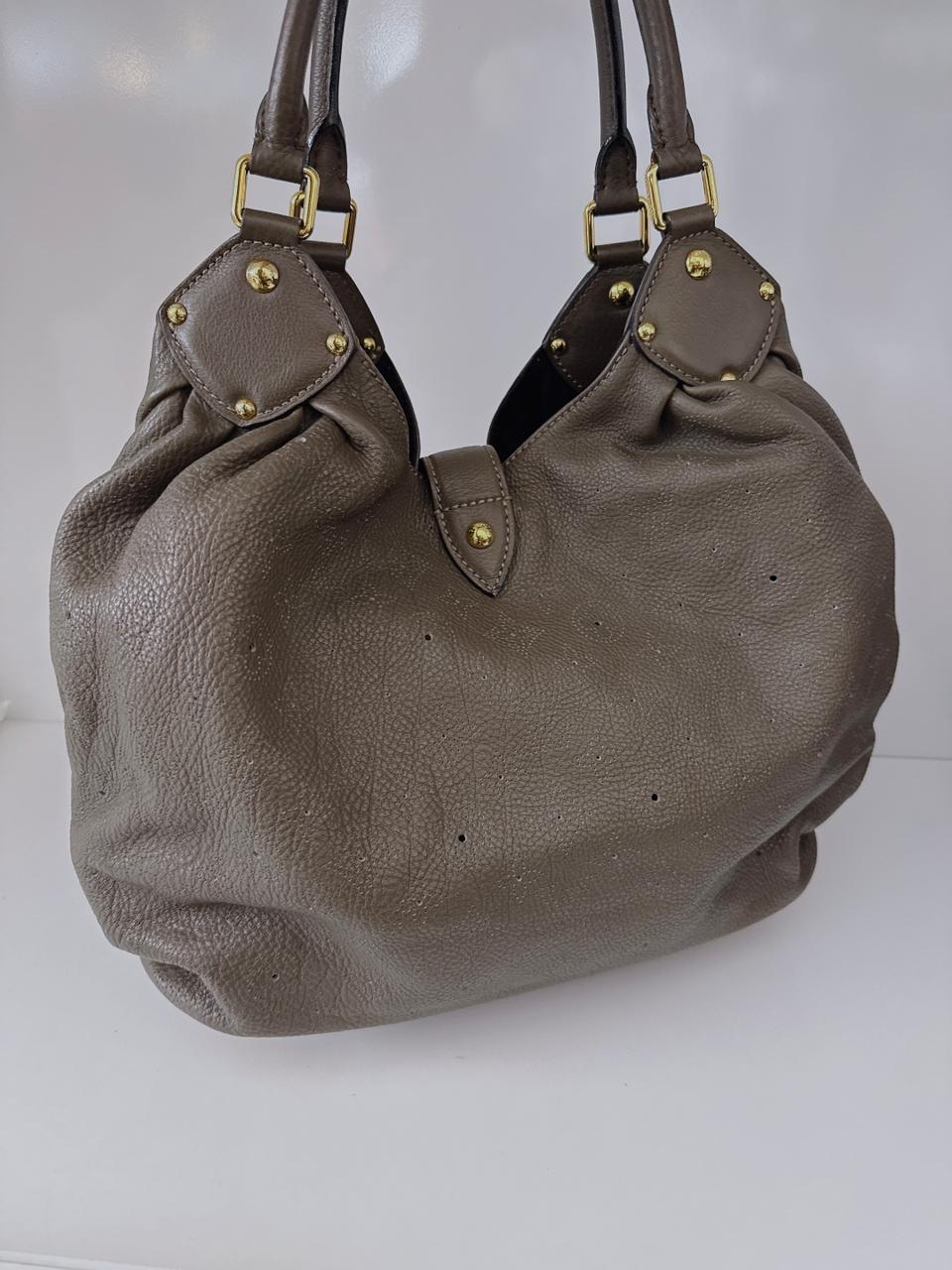 ELEPHANT MONOGRAM MAHINA LEATHER L BAG
