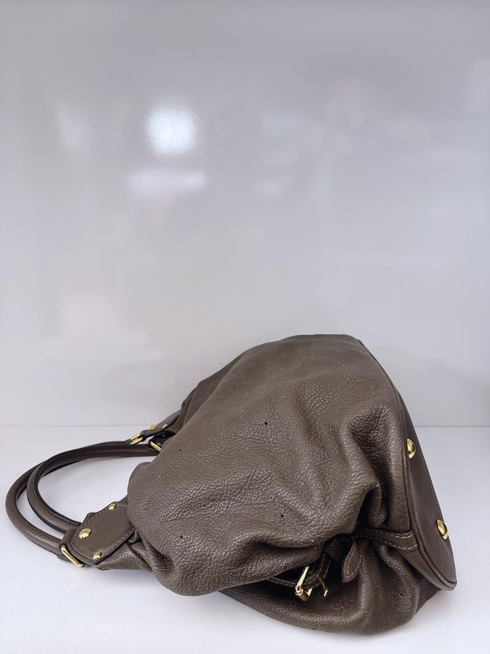 ELEPHANT MONOGRAM MAHINA LEATHER L BAG