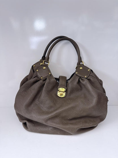 ELEPHANT MONOGRAM MAHINA LEATHER L BAG