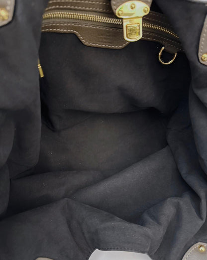 ELEPHANT MONOGRAM MAHINA LEATHER L BAG