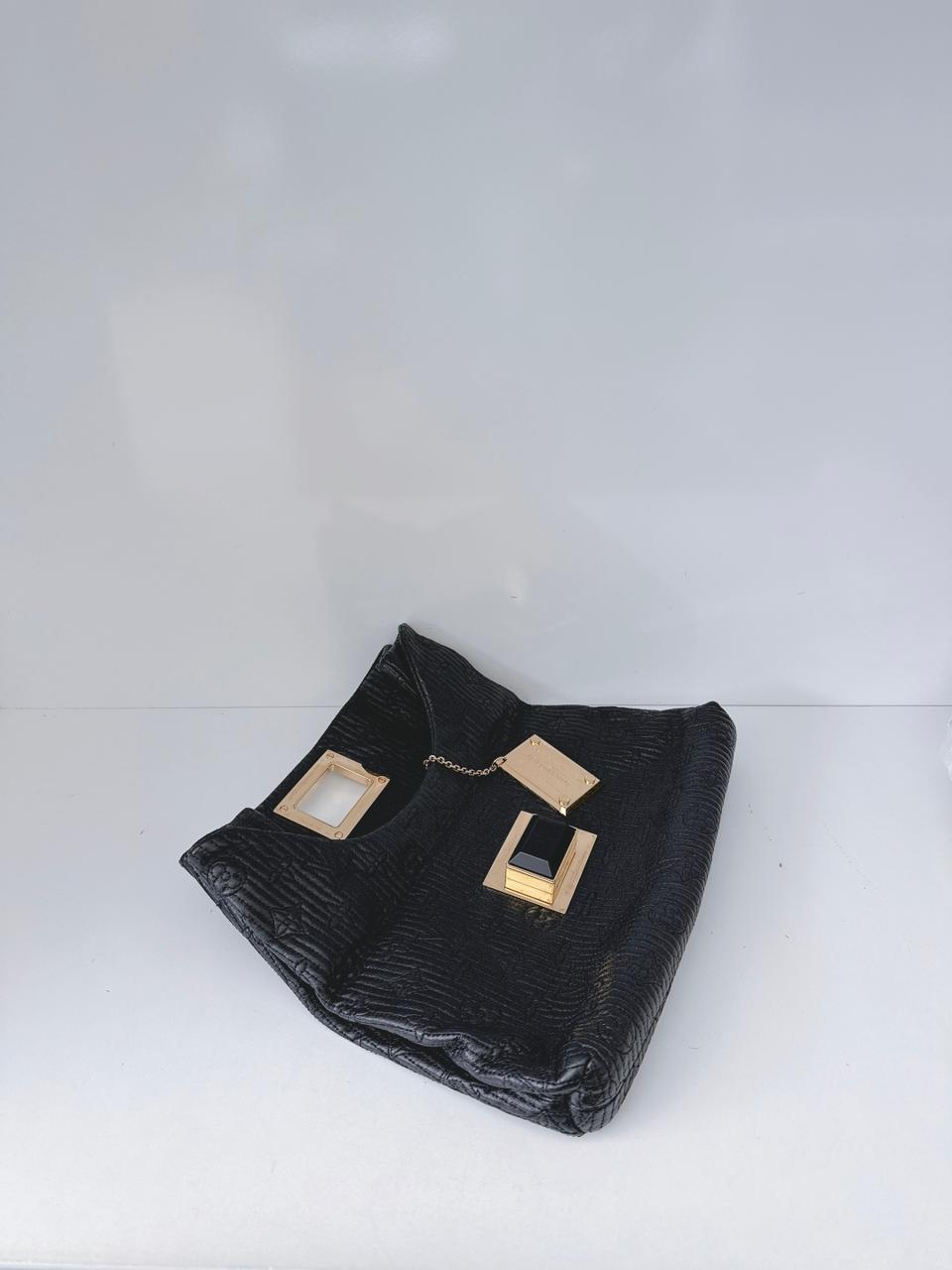 BLACK ALTAIR MONOGRAM MOTARD POCHETTO CLUTCH BAG