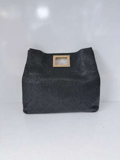 BLACK ALTAIR MONOGRAM MOTARD POCHETTO CLUTCH BAG