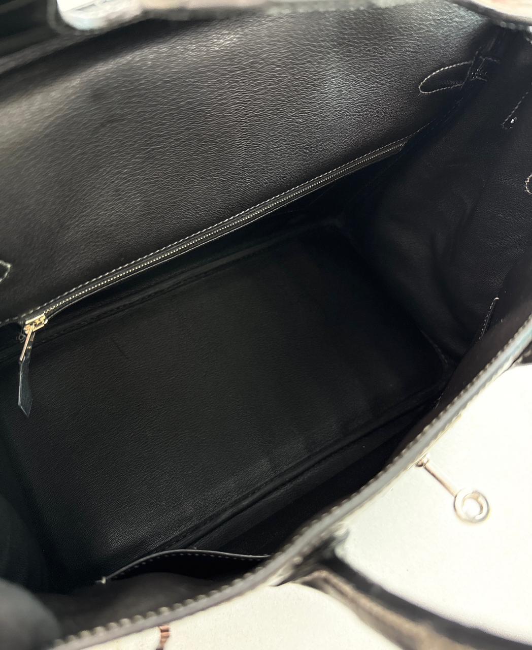 GRAPHITE SHINY POROSUS CROCODILE BIRKIN 35 PALLADIUM HARDWARE
