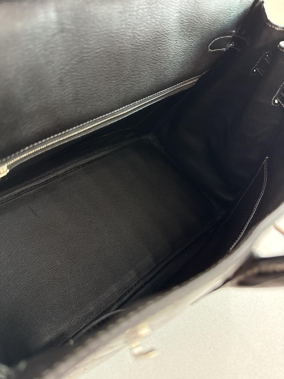 GRAPHITE SHINY POROSUS CROCODILE BIRKIN 35 PALLADIUM HARDWARE