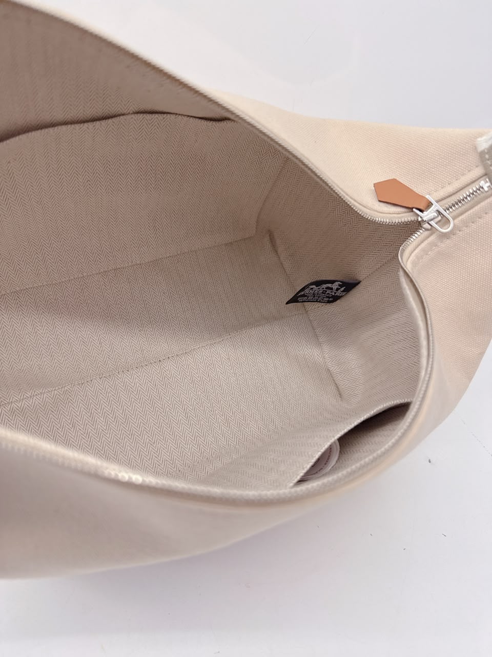NATUREL COTTON  CANVAS BRIDE-A-BRAC CASE, LARGE MODEL