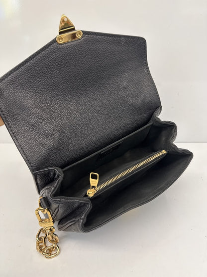 BLACK MONOGRAM EMPREINTE LEATHER POCHETTE METIS EAST WEST HANDBAG