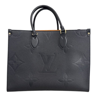 BLACK MONOGRAM EMPREINTE LEATHER ONTHEGO MM TOTE BAG