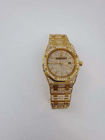 ROSE GOLD PAVED DIAMONDS ROYAL OAK WATCH