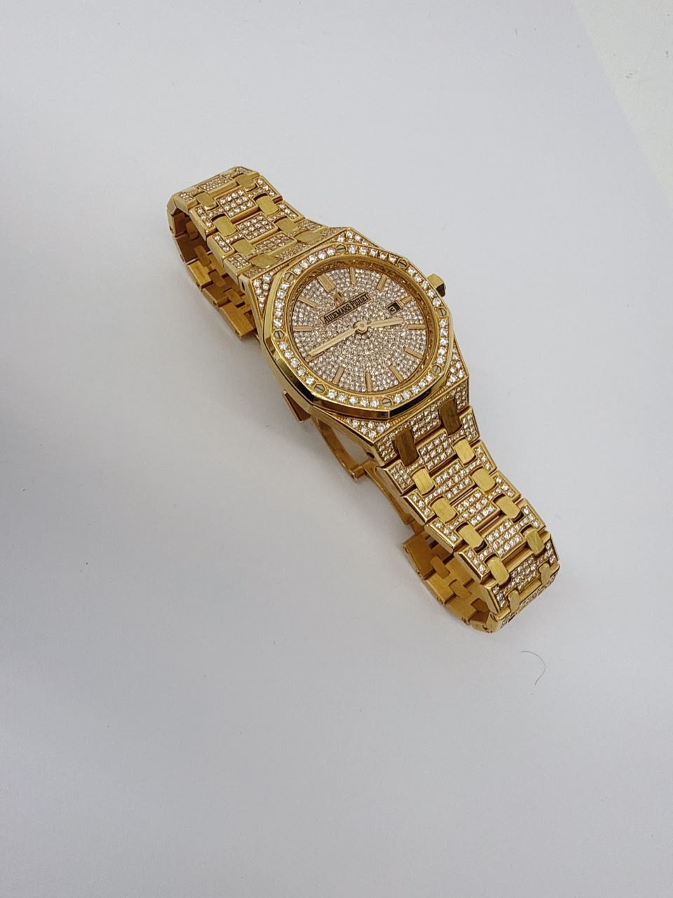 ROSE GOLD PAVED DIAMONDS ROYAL OAK WATCH