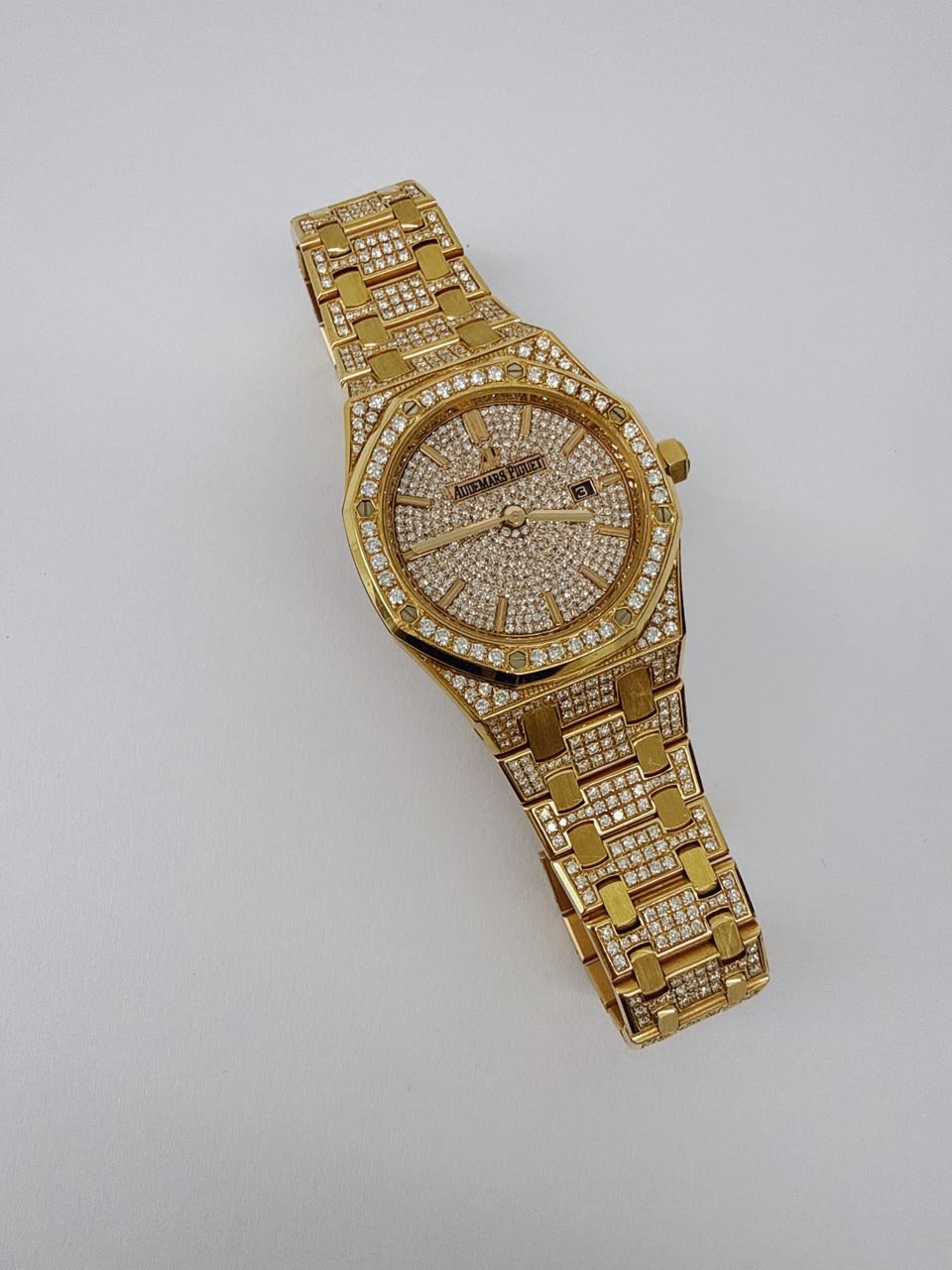 ROSE GOLD PAVED DIAMONDS ROYAL OAK WATCH