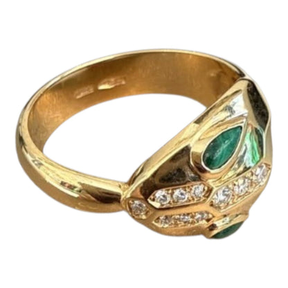 18K ROSE GOLD AND DIAMONDS SERPENTI SEDUTTORI RING 43