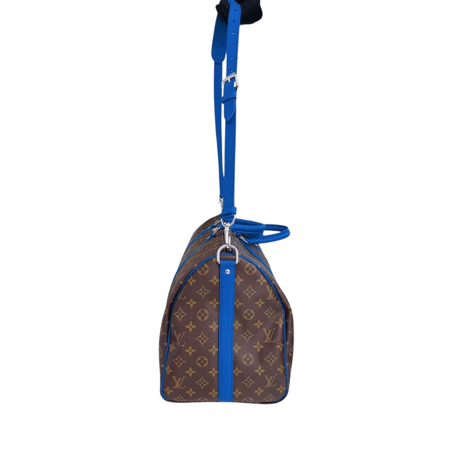 BLUE MONOGRAM MACASSAR KEEPALL BANDOULIERE 50