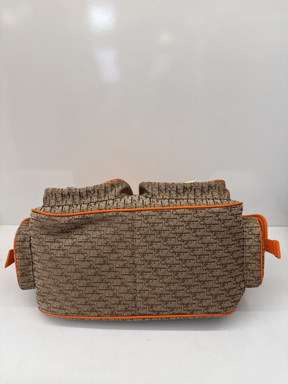 BEIGE ORANGE DIORISSIMO STREET CHIC CARGO VINTAGE HOBO BAG