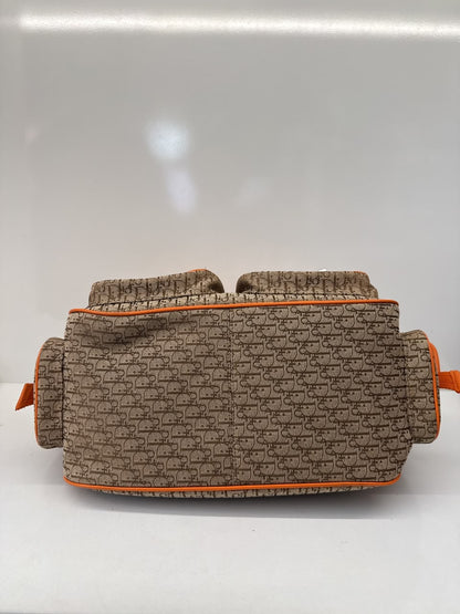 BEIGE ORANGE DIORISSIMO STREET CHIC CARGO VINTAGE HOBO BAG