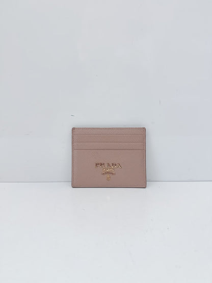 CIPRIA SAFFIANO METAL CARD HOLDER