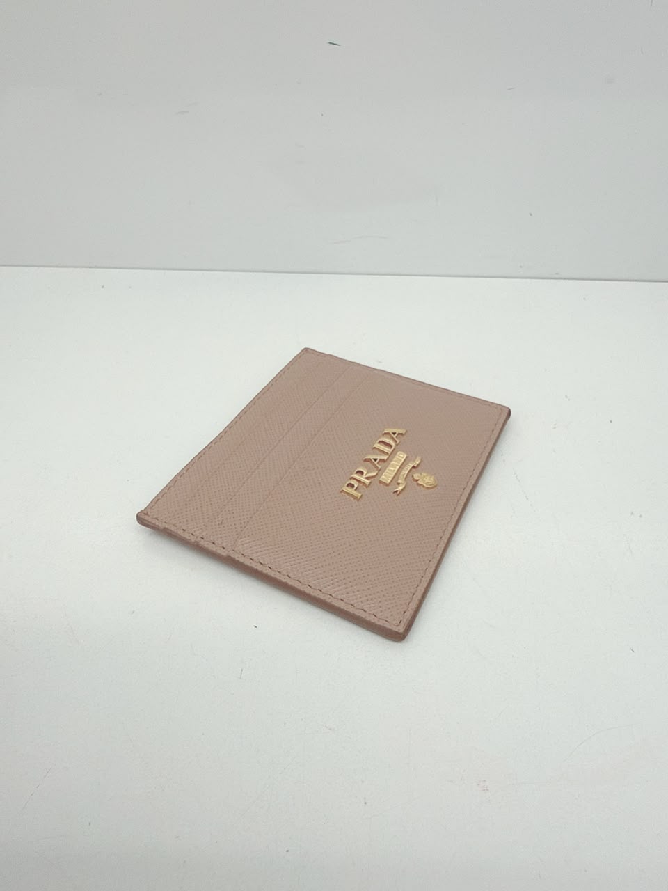 CIPRIA SAFFIANO METAL CARD HOLDER