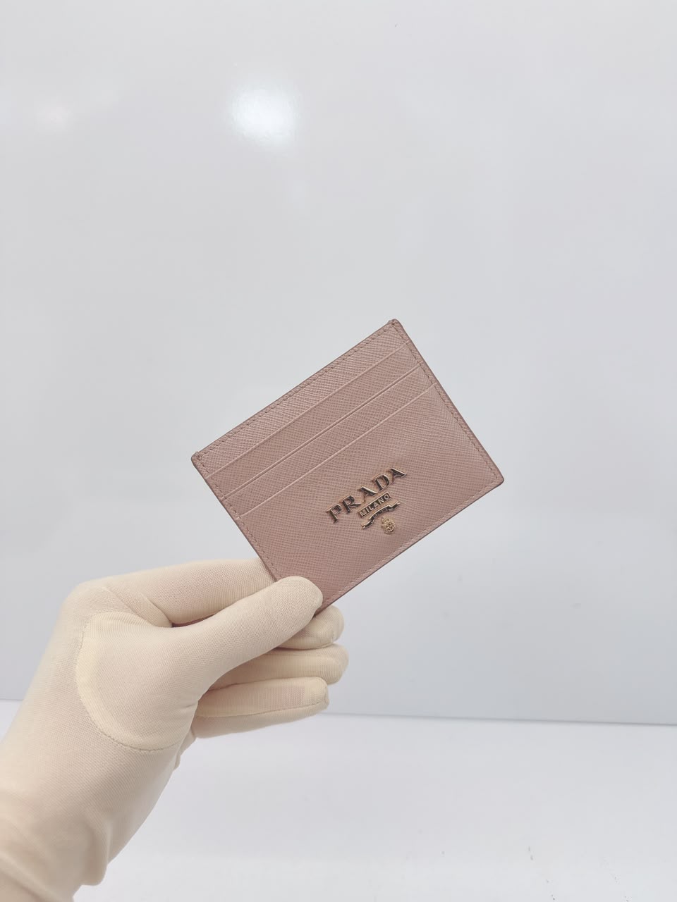 CIPRIA SAFFIANO METAL CARD HOLDER