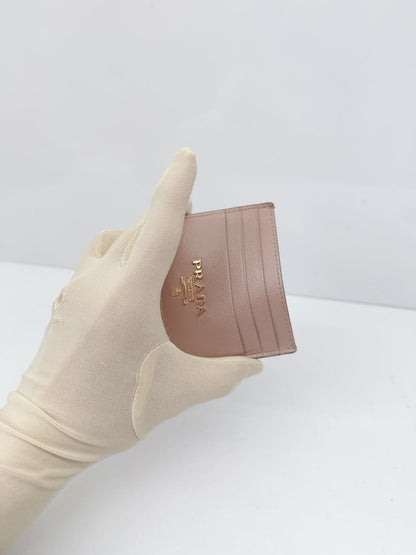 CIPRIA SAFFIANO METAL CARD HOLDER