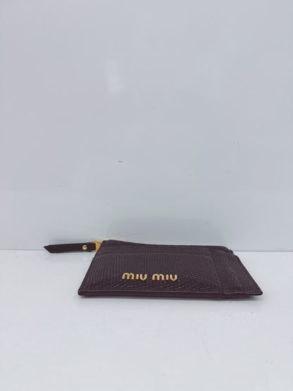 BLACK LIZARD EMBOSSED LEATHER MADRAS CARD HOLDER