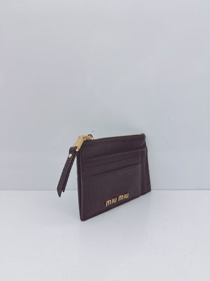 BLACK LIZARD EMBOSSED LEATHER MADRAS CARD HOLDER