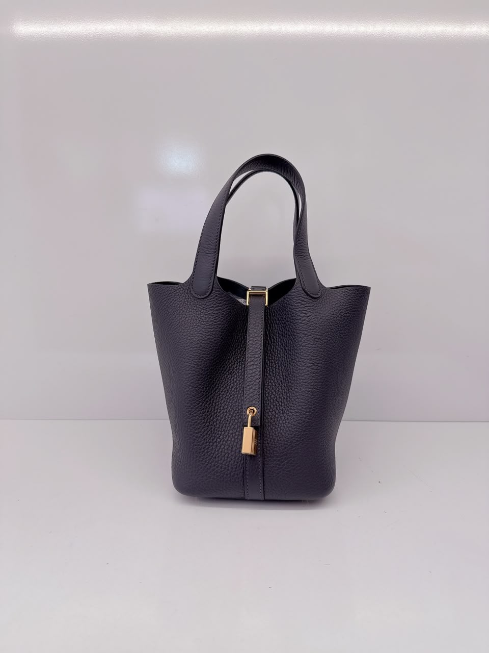 CABAN TAURILLON CLEMENCE LEATHER PICOTIN LOCK 18 BAG GHW