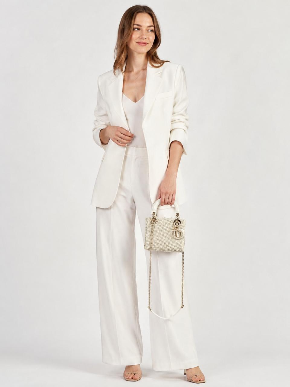 IVORY FAUX PEARL MINI LADY DIOR BAG