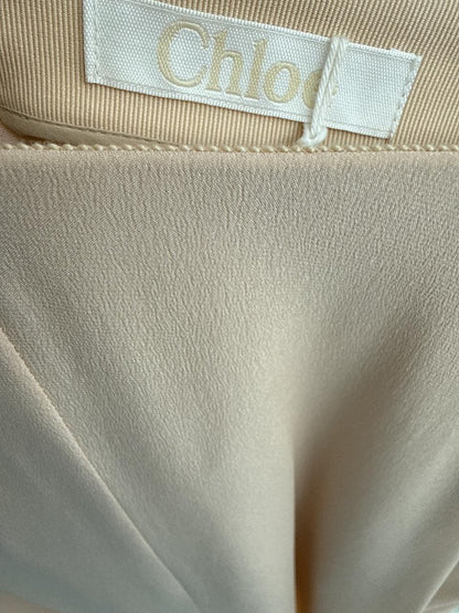 NUDE ELEGANT DROPPED FLOUNCE HEM SKIRT 38