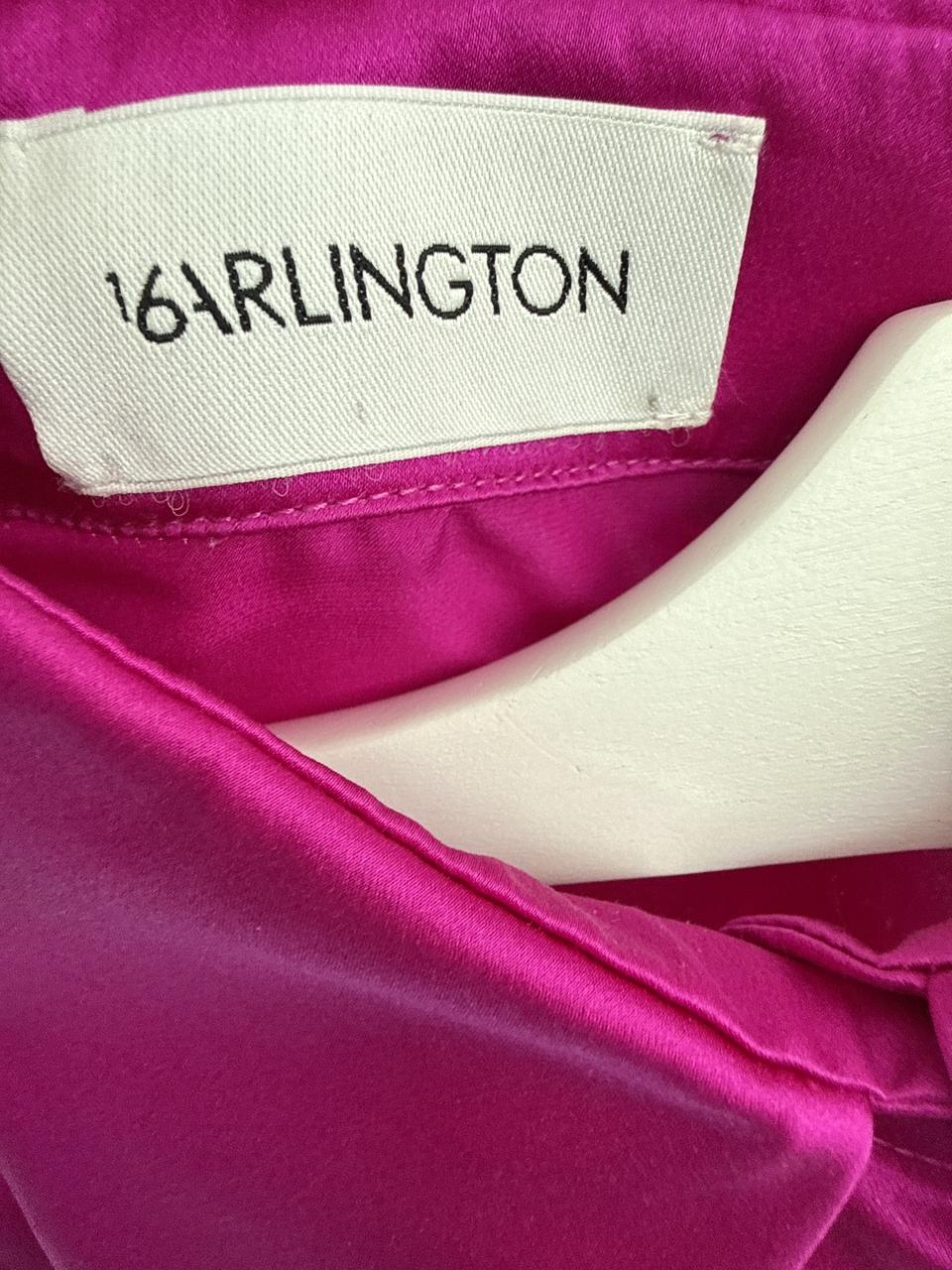 PINK WAIST TIE OVERSIZED COLLAR SATIN SHIRT 8