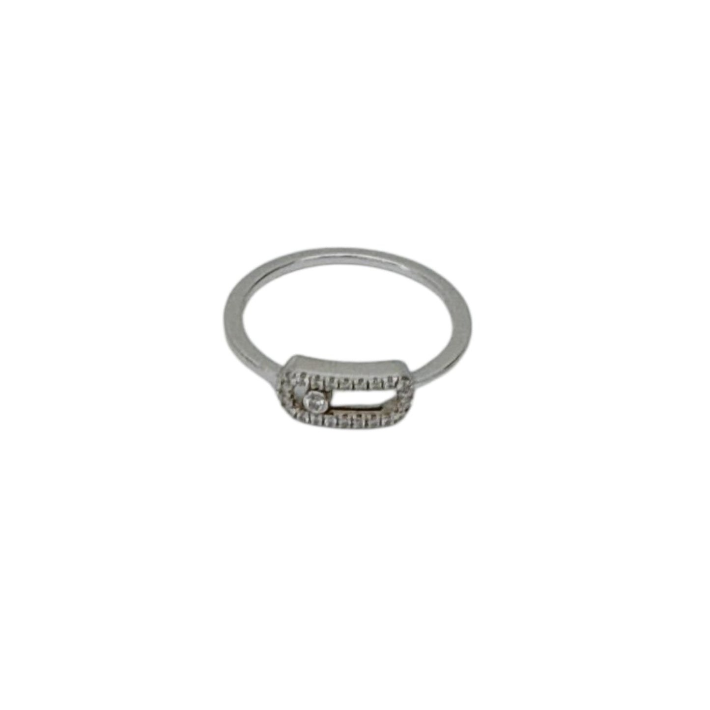 18K WHITE GOLD MOVE UNO DIAMOND RING 52