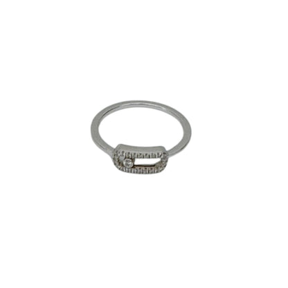18K WHITE GOLD MOVE UNO DIAMOND RING 52