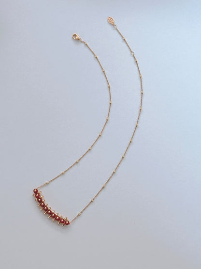 18K ROSE GOLD CLASH DE CARTIER PENDANT, AGATE