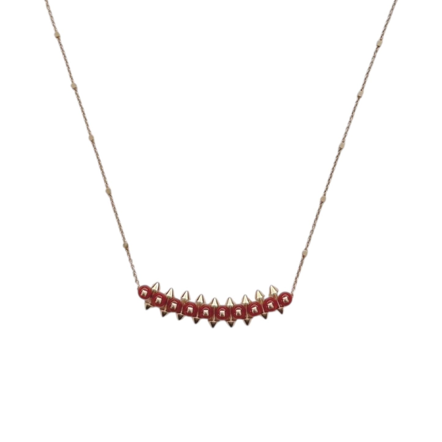18K ROSE GOLD CLASH DE CARTIER PENDANT, AGATE