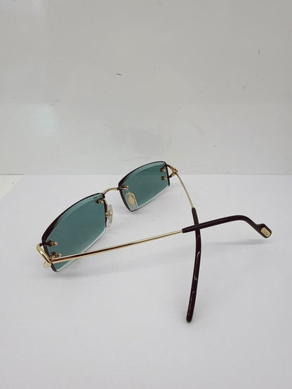 SIGNATURE C DE CARTIER RIMLESS RECTANGLE SUNGLASSES