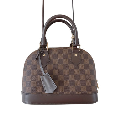 DAMIER EBENE COATED CANVAS ALMA BB HANDBAG