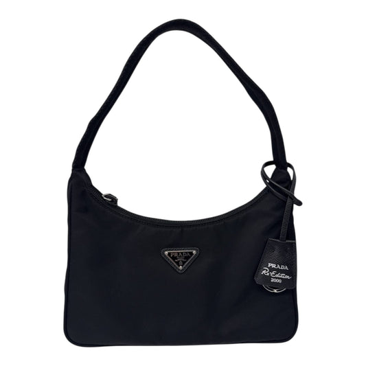 BLACK NYLON RE-EDITION 2000 MINI BAG