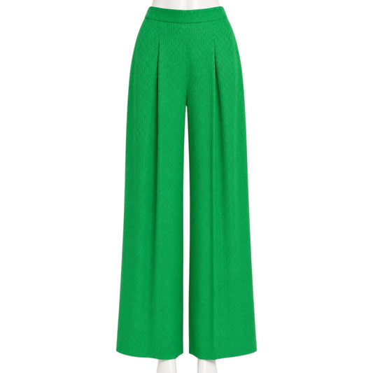 GREEN LOGO PATTERN PANTS XS