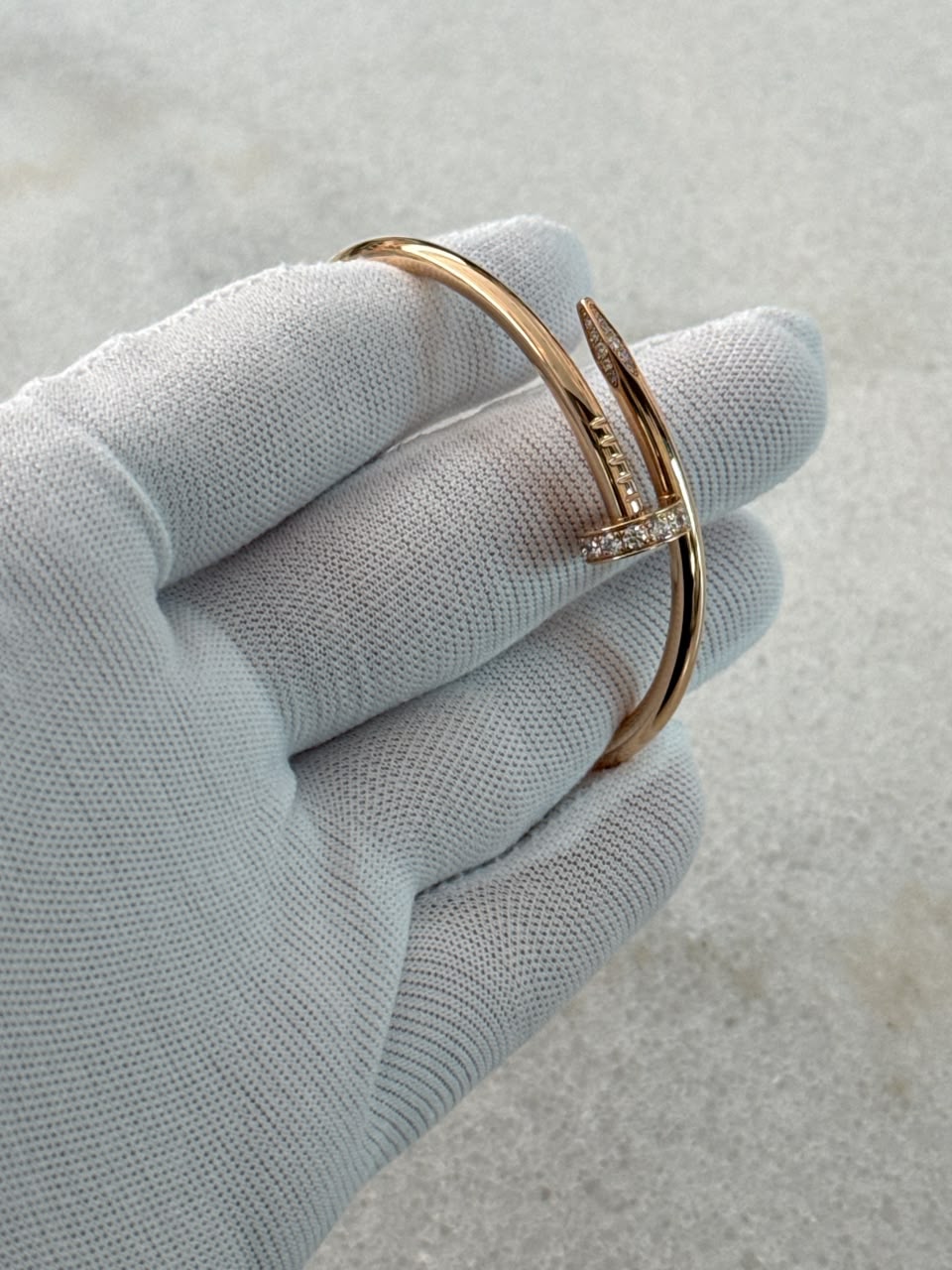 18K ROSE GOLD AND DIAMONDS JUSTE UN CLOU BRACELET, CLASSIC MODEL 15