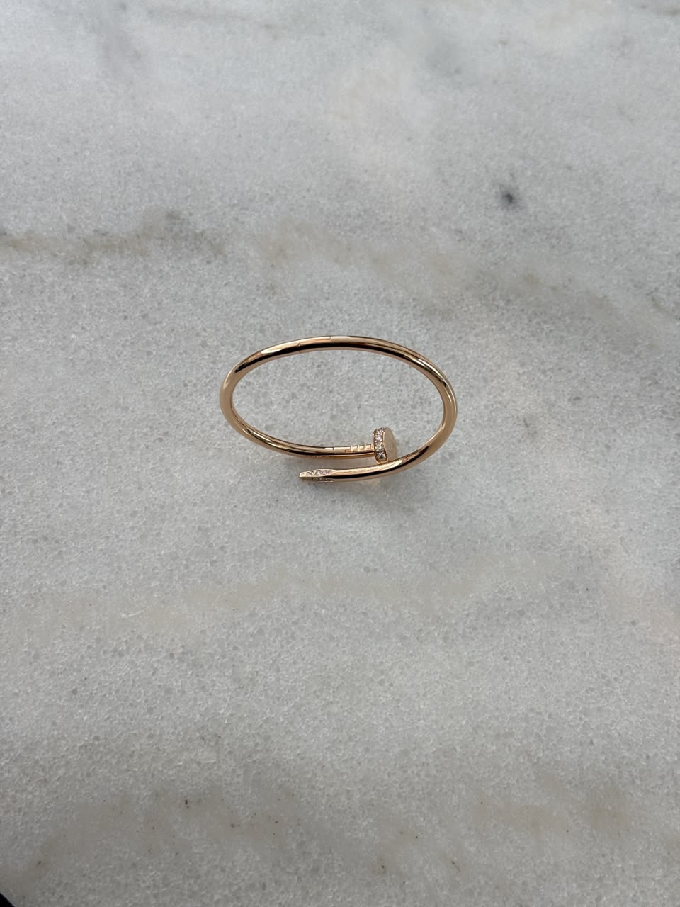 18K ROSE GOLD AND DIAMONDS JUSTE UN CLOU BRACELET, CLASSIC MODEL 15