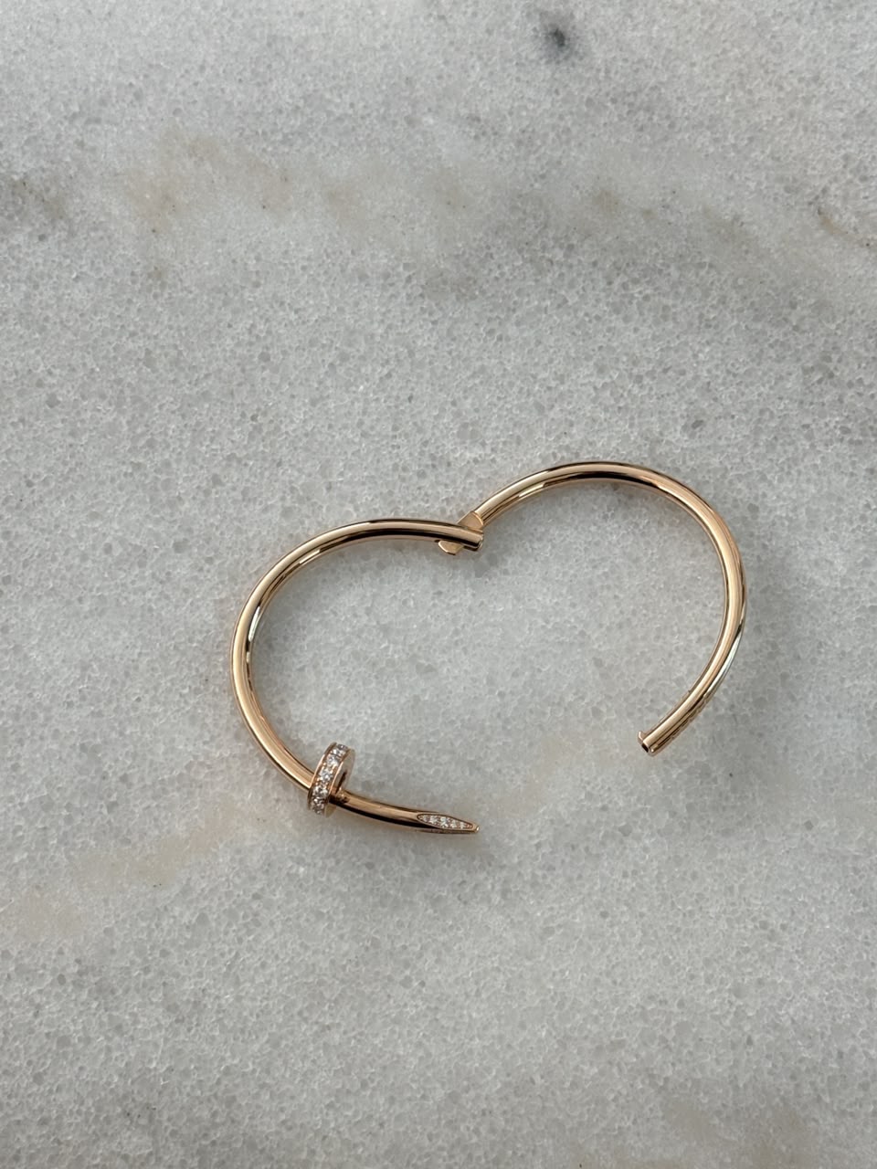 18K ROSE GOLD AND DIAMONDS JUSTE UN CLOU BRACELET, CLASSIC MODEL 15