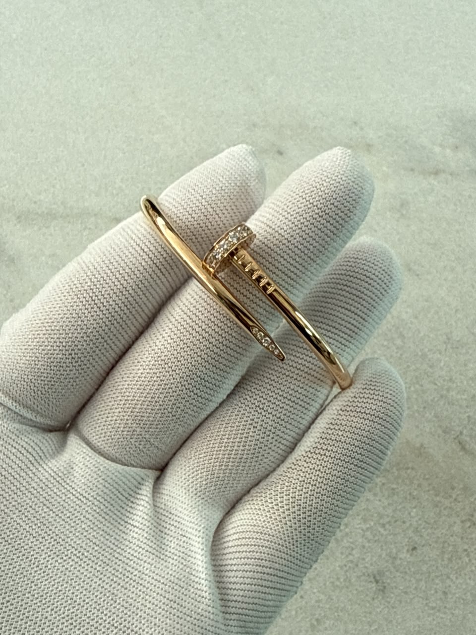 18K ROSE GOLD AND DIAMONDS JUSTE UN CLOU BRACELET, CLASSIC MODEL 15