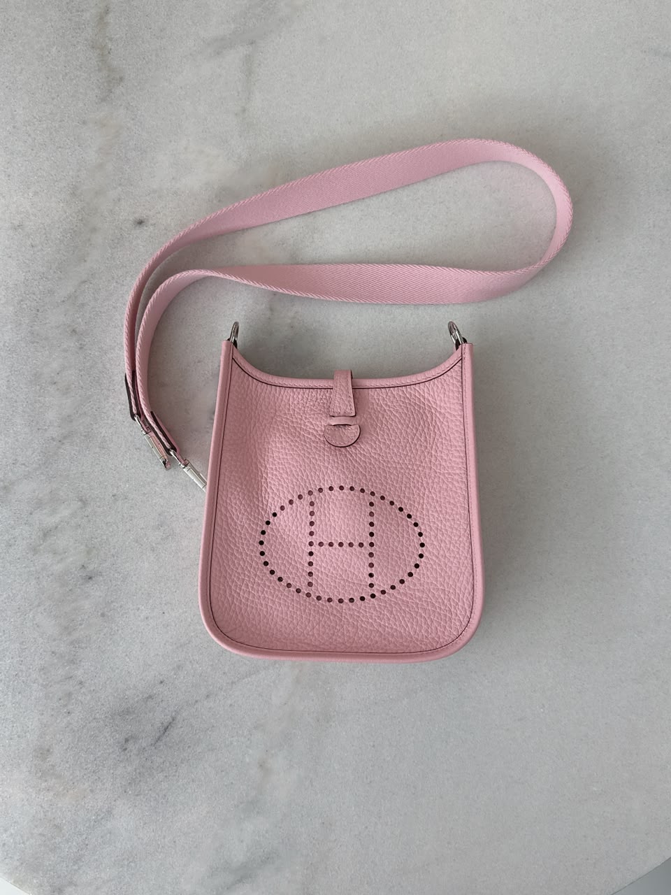 ROSE SAKURA MINI EVELYNE 16 CLEMENCE LEATHER PALLADIUM HARDWARE