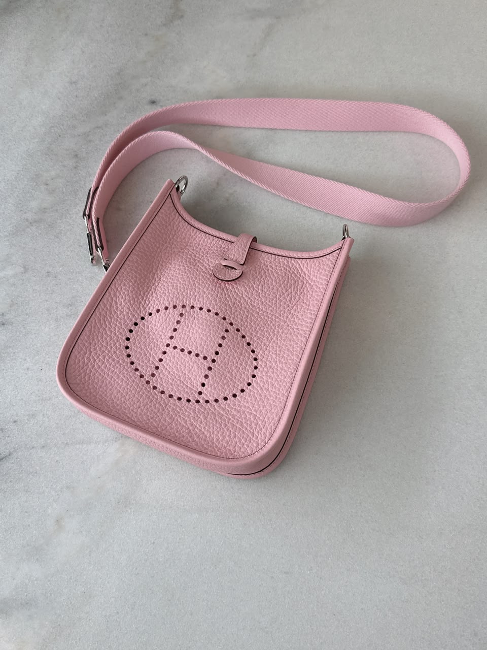ROSE SAKURA MINI EVELYNE 16 CLEMENCE LEATHER PALLADIUM HARDWARE