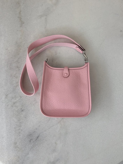 ROSE SAKURA MINI EVELYNE 16 CLEMENCE LEATHER PALLADIUM HARDWARE