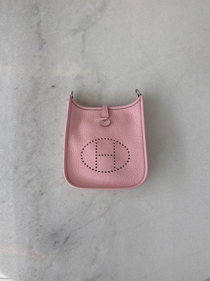 ROSE SAKURA MINI EVELYNE 16 CLEMENCE LEATHER PALLADIUM HARDWARE