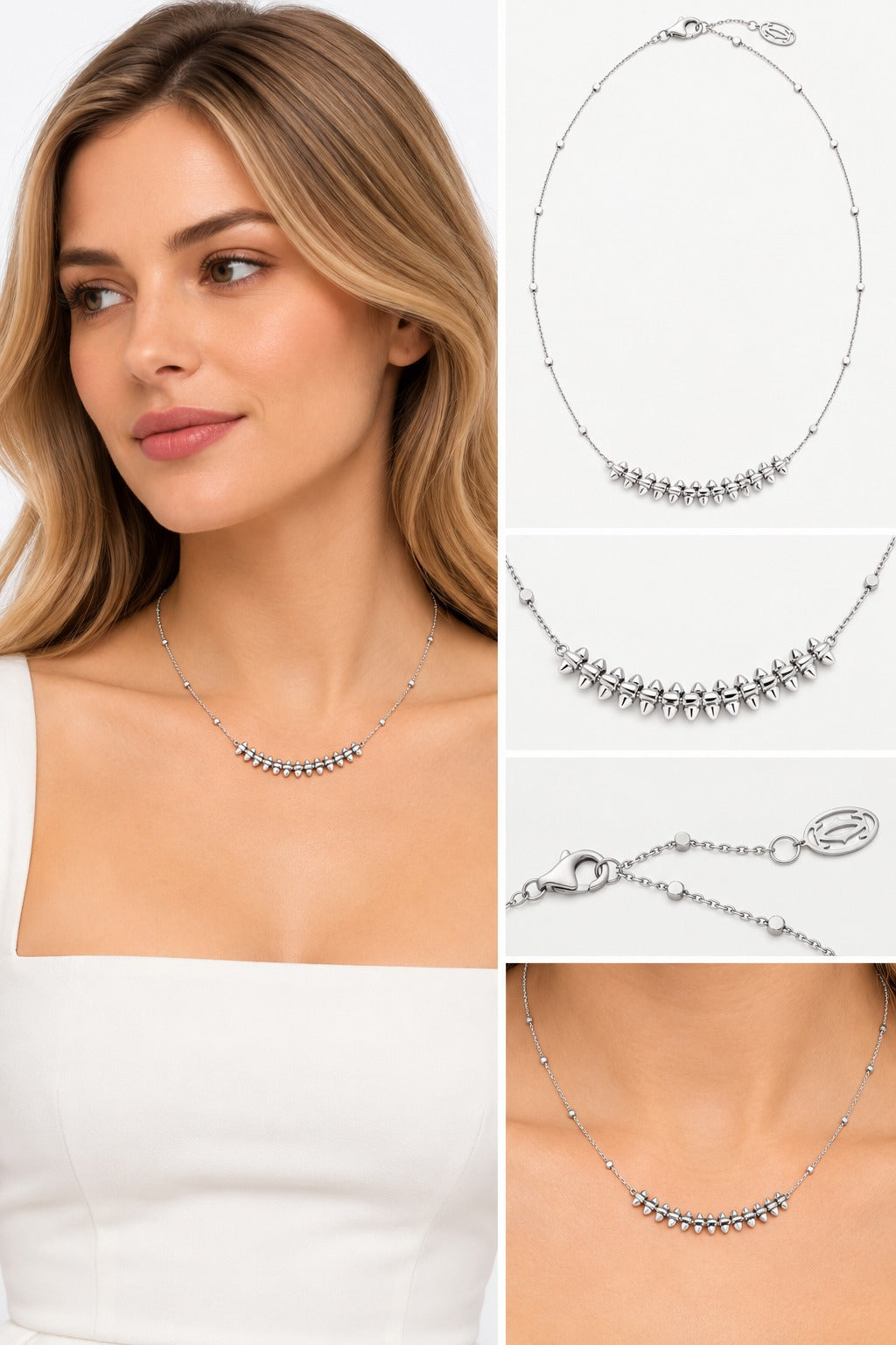 18K WHITE GOLD CLASH DE CARTIER PENDANT, MEDIUM MODEL
