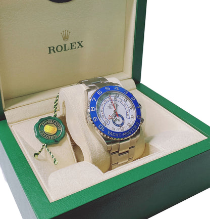 WHITE STEEL YACHT-MASTER II AUTOMATIC WRISTWATCH 116680