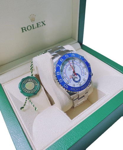 WHITE STEEL YACHT-MASTER II AUTOMATIC WRISTWATCH 116680