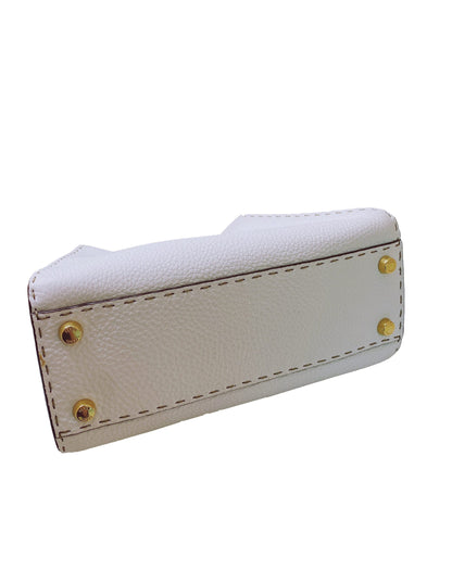 WHITE SELLERIA PEEKABOO SMALL TOP HANDLE BAG