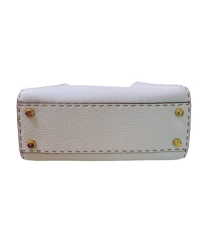 WHITE SELLERIA PEEKABOO SMALL TOP HANDLE BAG